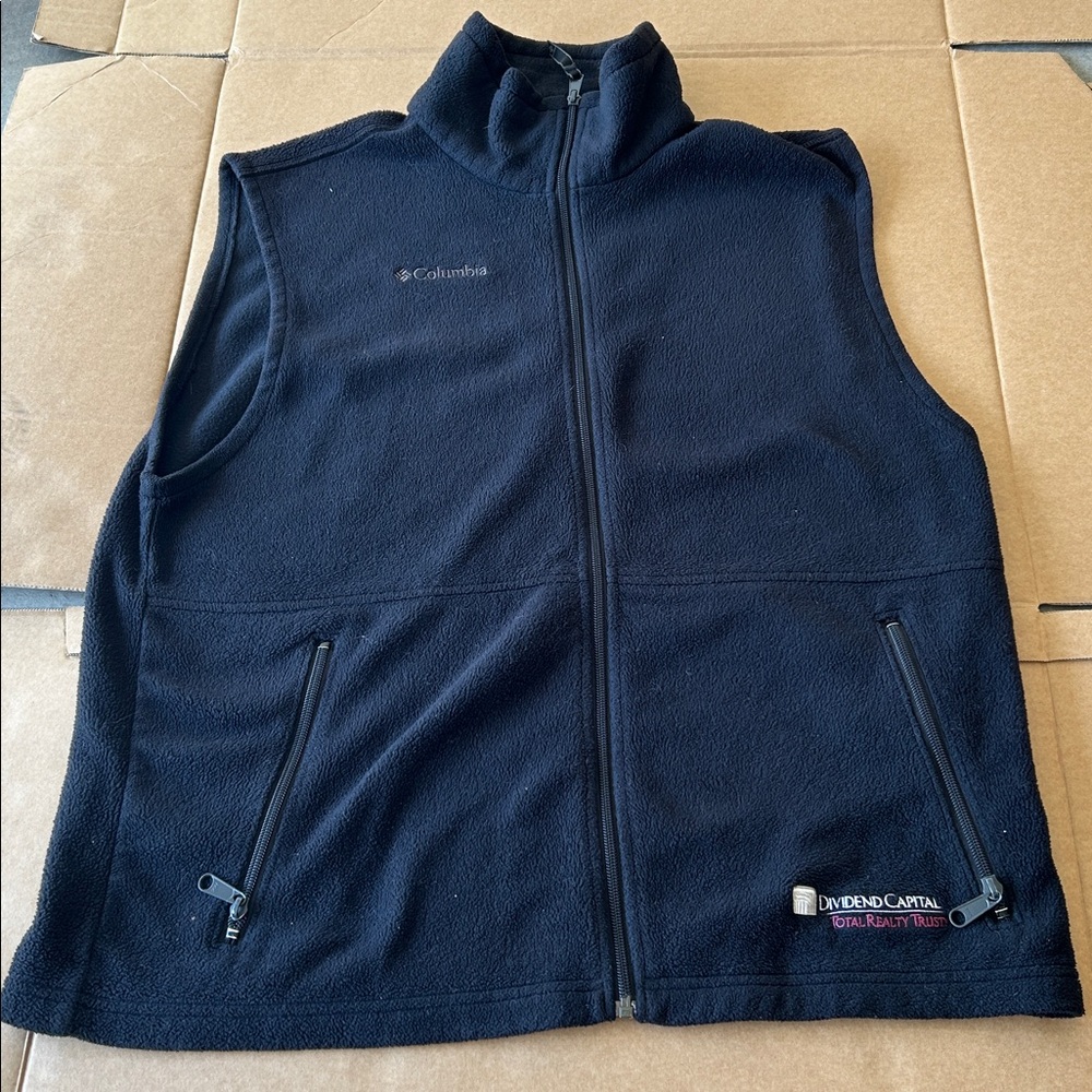 Men's Columbia Fleece Vest Large Like New!